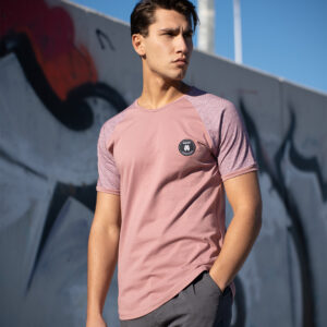 Ανδρικό T-shirt Topmen Nude με λεπτομέρεια στο μανίκι (12310014)