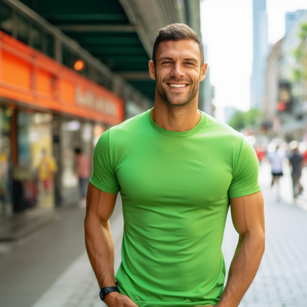 green Ανδρικό T-shirt Topmen Πράσινο (12310029) - Image 1