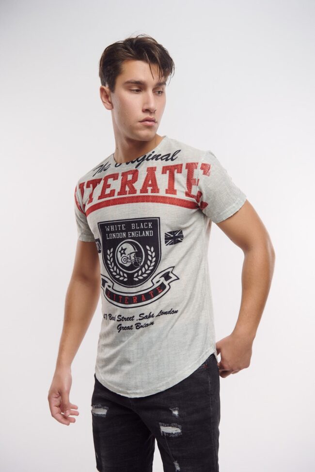 Ανδρικό T-shirt Topmen Γκρί (12410008) - Image 3