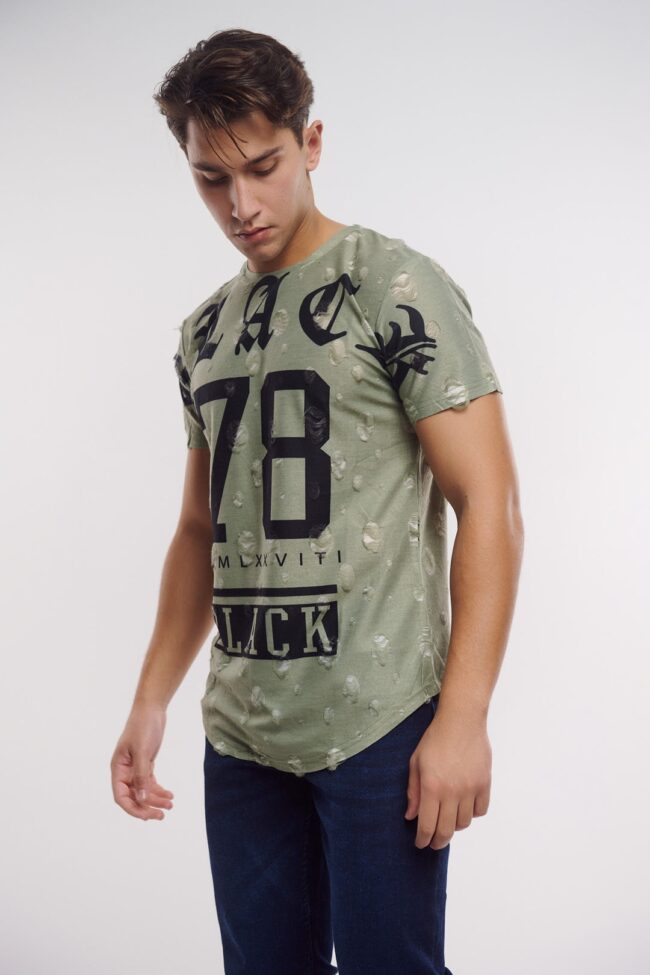 Ανδρικό T-shirt Topmen Χακί (12410002) - Image 3