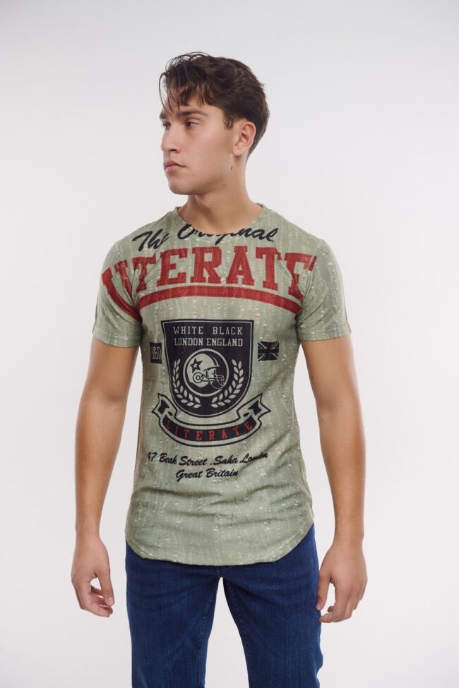 Ανδρικό T-shirt Topmen Χακί (12410004) - Image 3