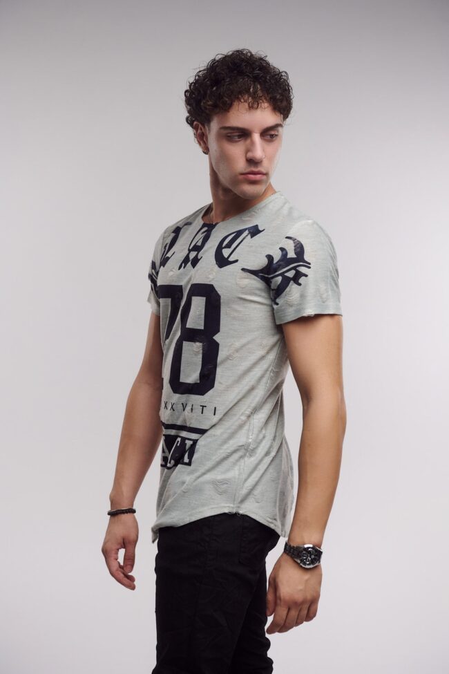 Ανδρικό T-shirt Topmen Γκρί (12410009) - Image 2