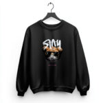 Φούτερ Μαύρο με τύπωμα Stay Awesome (51240061)