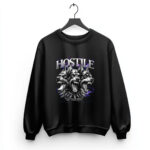 Φούτερ Μαύρο με τύπωμα Hostile (51240076)