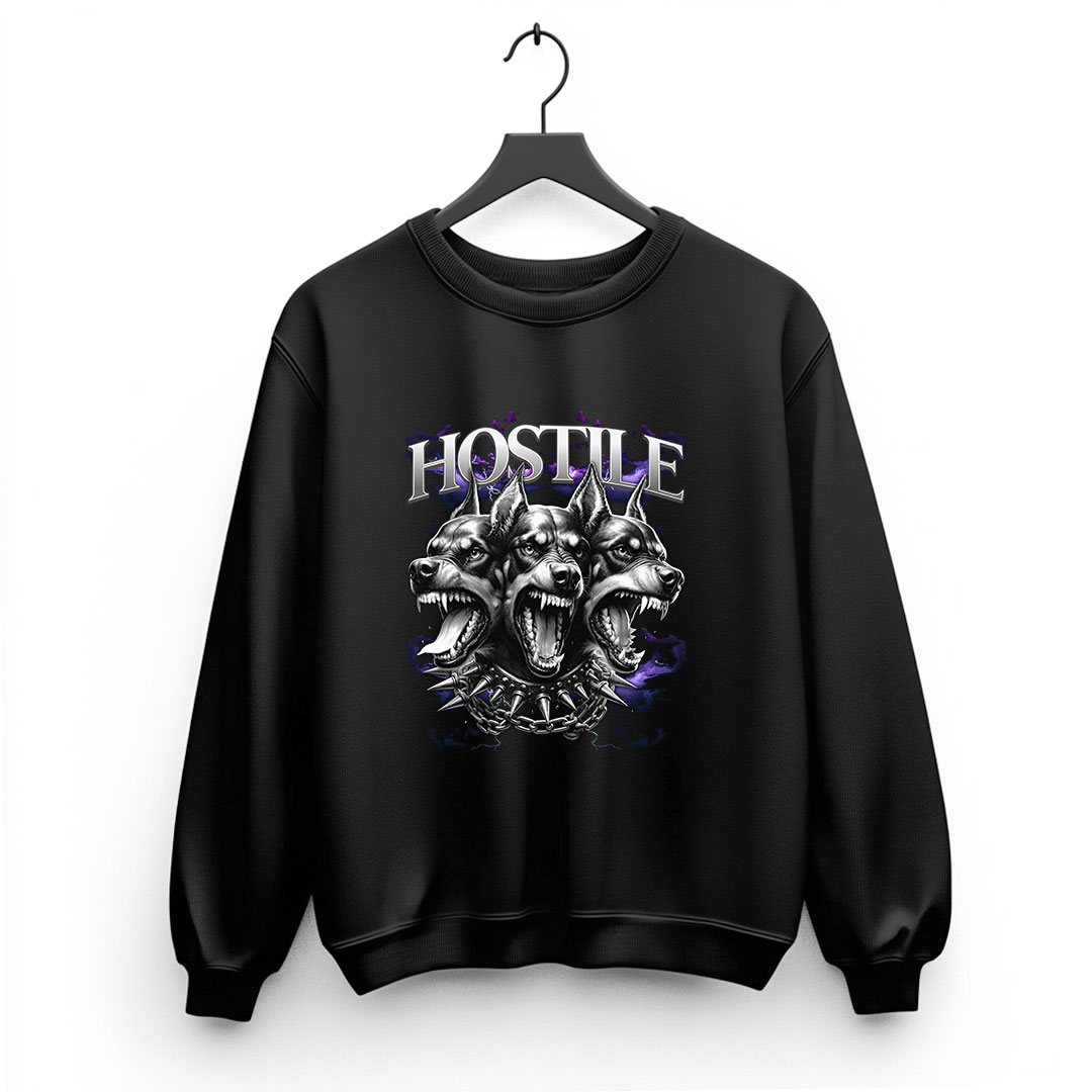 16 Φούτερ Μαύρο με τύπωμα Hostile (51240076) - Image 1