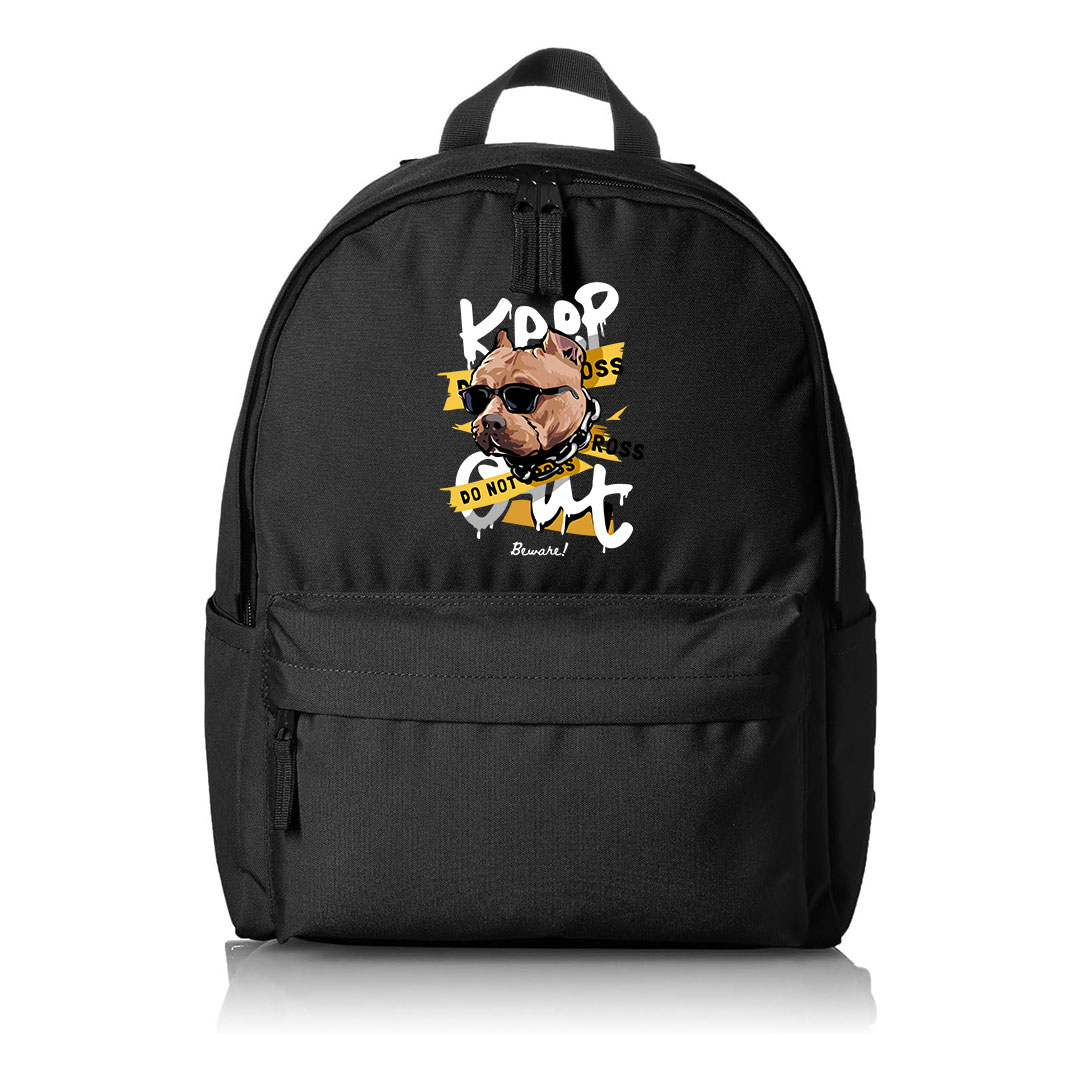2 (1) Backpack Μαύρο με τύπωμα (88240002) - Image 1