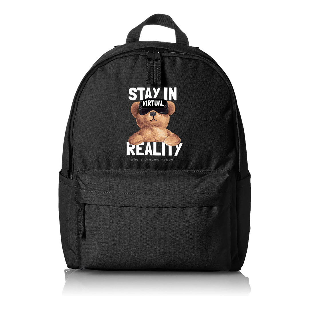 6 (1) Backpack Μαύρο με τύπωμα (88240006) - Image 1