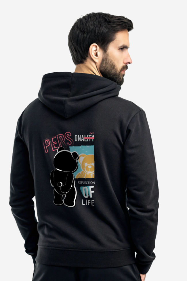 Φούτερ Μαύρο με τύπωμα Persona (51250017)