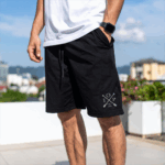 Βερμούδα Μαύρη με τύπωμα (50250014)